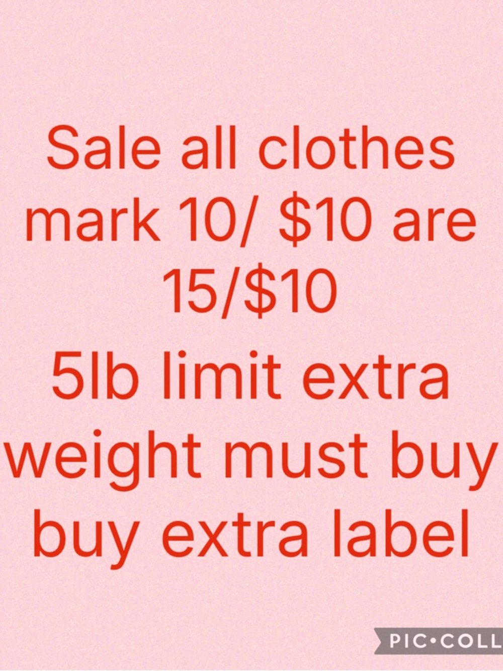 Sale Sign Graphic - Pink Background with Red Text